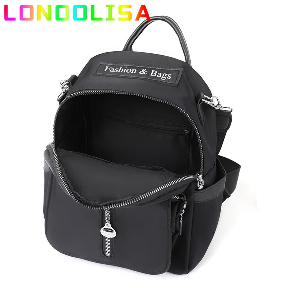 Casual Women Backpacks and Purses Luxury Nylon Designer Rucksack Mochilas Waterproof School Shoulder Bag for Teenagers Girl Sac