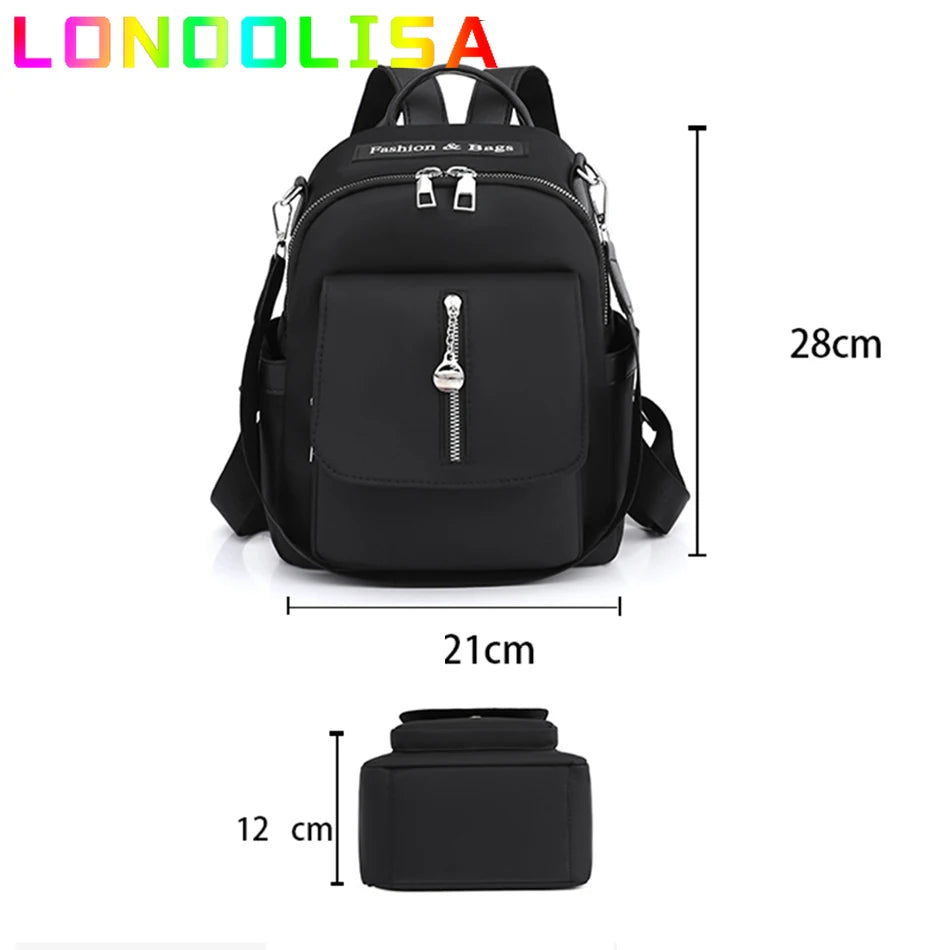 Casual Women Backpacks and Purses Luxury Nylon Designer Rucksack Mochilas Waterproof School Shoulder Bag for Teenagers Girl Sac