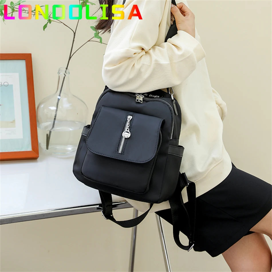Casual Women Backpacks and Purses Luxury Nylon Designer Rucksack Mochilas Waterproof School Shoulder Bag for Teenagers Girl Sac