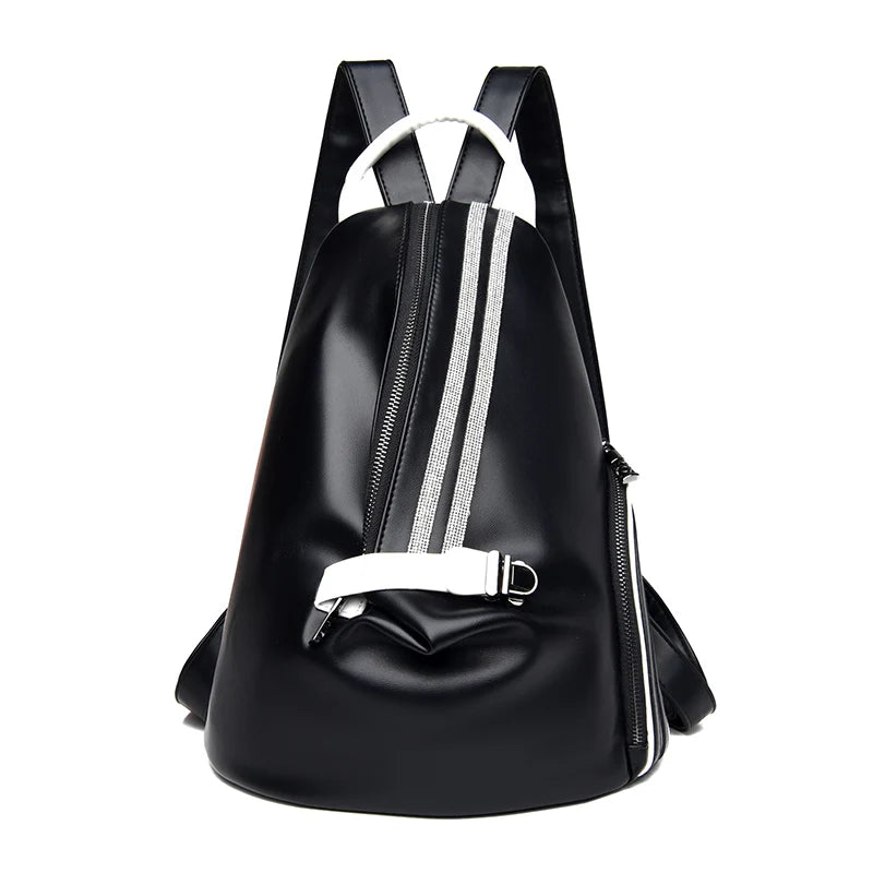 Casual Women Leather Backpack Designer Shoulder Bags For Women 2023 Back Pack School Bags For Teenage Girls Sac Mochila Feminina