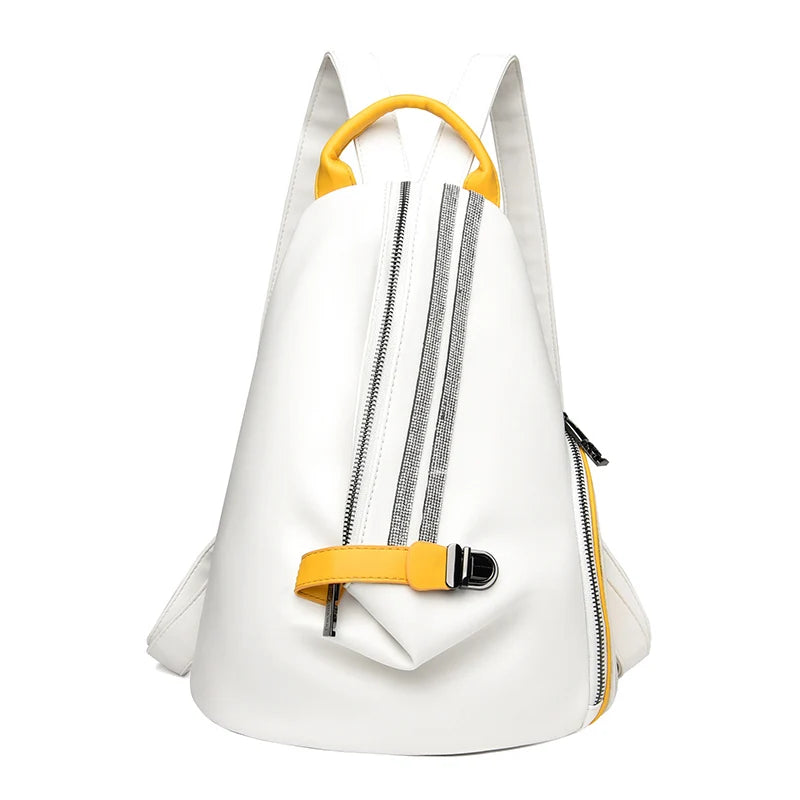 Casual Women Leather Backpack Designer Shoulder Bags For Women 2023 Back Pack School Bags For Teenage Girls Sac Mochila Feminina