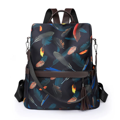 Casual Women Oxford Backpack Anti-theft Bookbag College Wind Ladies Large Capacity Knapsack Handle Bag Ladies Rucksack Mochilas