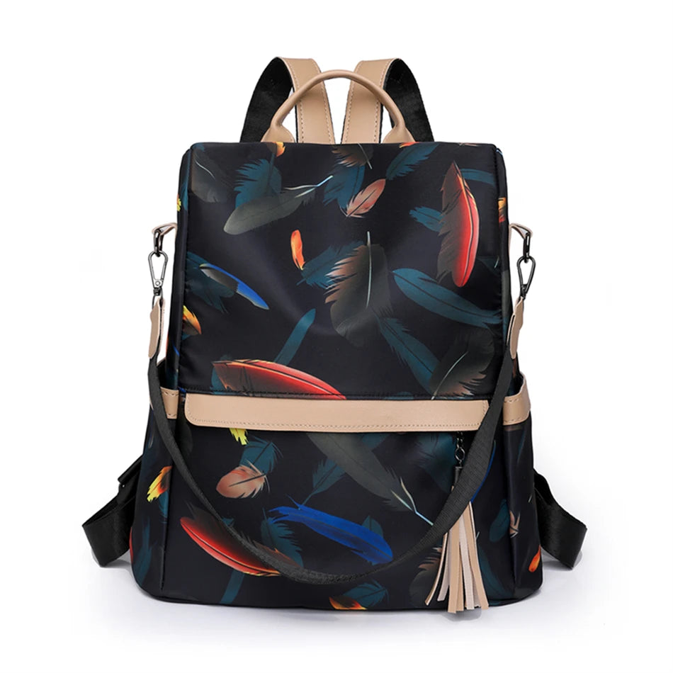Casual Women Oxford Backpack Anti-theft Bookbag College Wind Ladies Large Capacity Knapsack Handle Bag Ladies Rucksack Mochilas