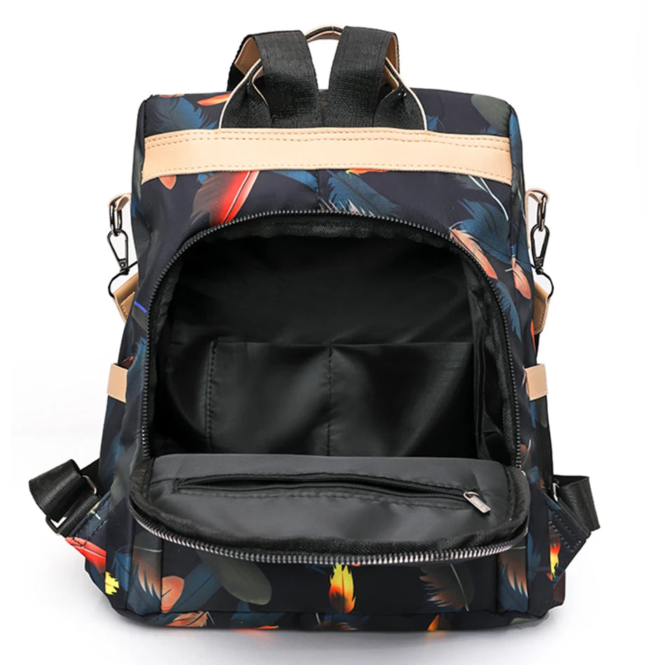 Casual Women Oxford Backpack Anti-theft Bookbag College Wind Ladies Large Capacity Knapsack Handle Bag Ladies Rucksack Mochilas