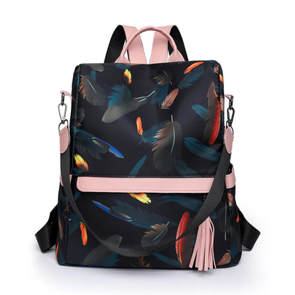 Casual Women Oxford Backpack Anti-theft Bookbag College Wind Ladies Large Capacity Knapsack Handle Bag Ladies Rucksack Mochilas