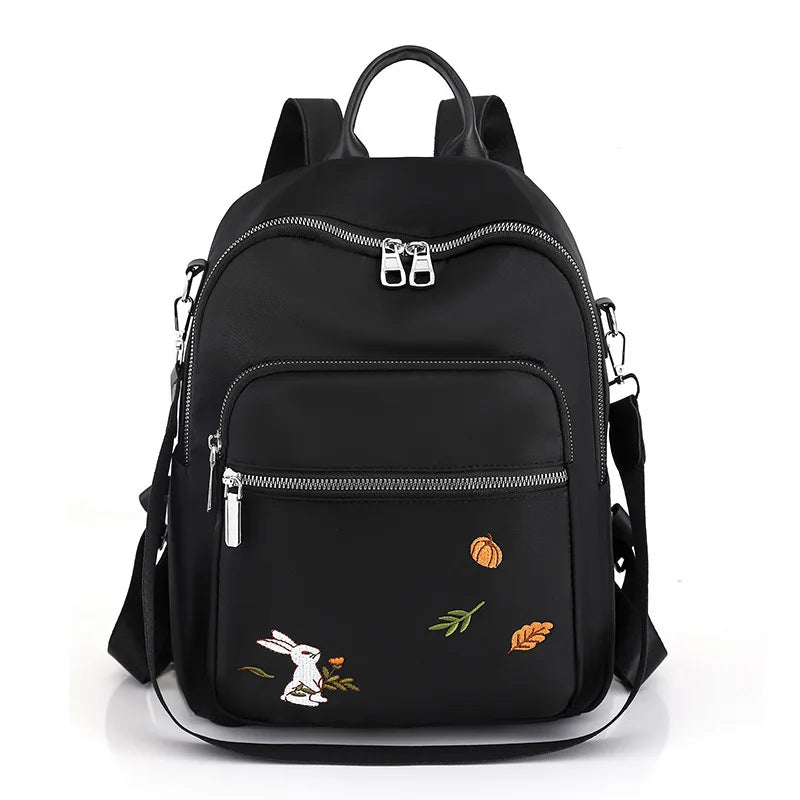 Casual woman backpack Small School bag Anti-theft backpack fashion embroidered backpack ladies backpack leisure shoulder bag