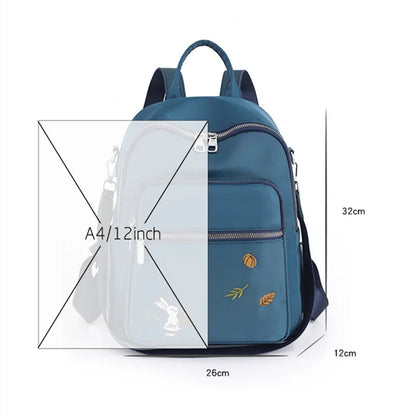 Casual woman backpack Small School bag Anti-theft backpack fashion embroidered backpack ladies backpack leisure shoulder bag