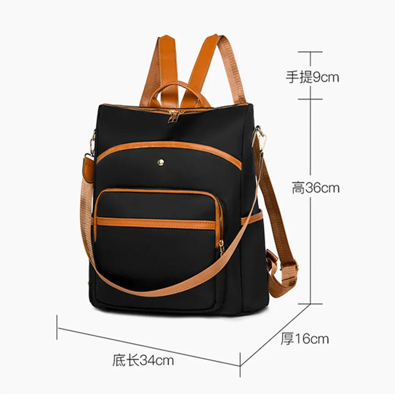 Casual woman backpack laptop bag female light oxford backpack large capacity travel backpack Anti-theft backpack schoolbag girl