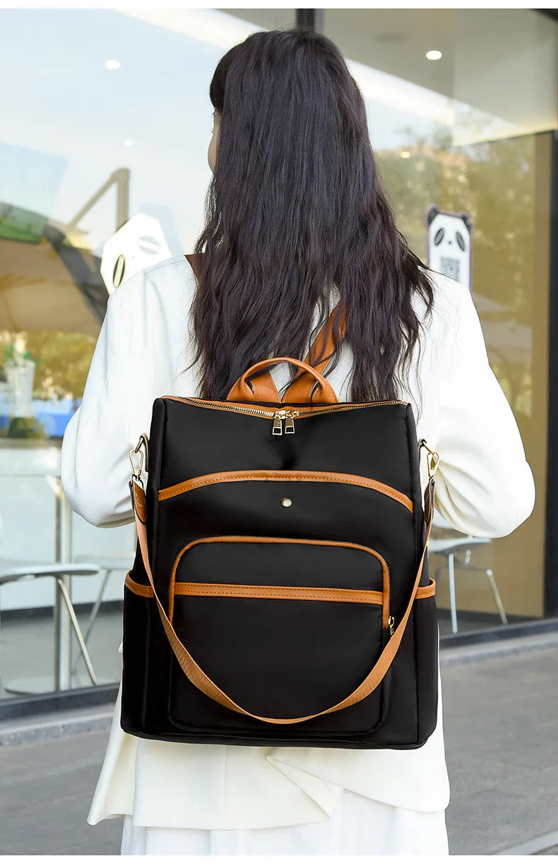 Casual woman backpack laptop bag female light oxford backpack large capacity travel backpack Anti-theft backpack schoolbag girl