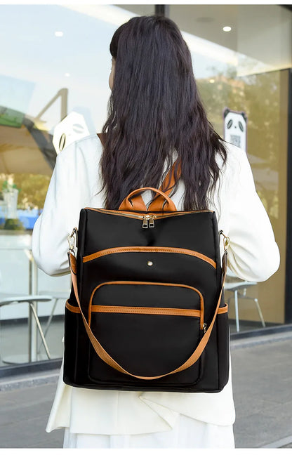 Casual woman backpack laptop bag female light oxford backpack large capacity travel backpack Anti-theft backpack schoolbag girl
