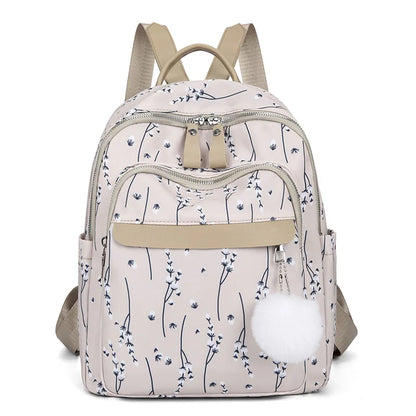 Casual woman backpack small backpack with fashion print female travel backpack flowers bookbag ladies backpack leisure schoolbag