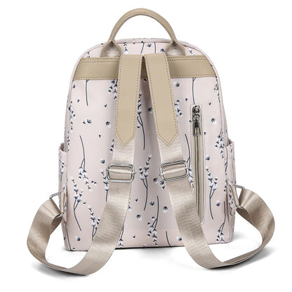 Casual woman backpack small backpack with fashion print female travel backpack flowers bookbag ladies backpack leisure schoolbag