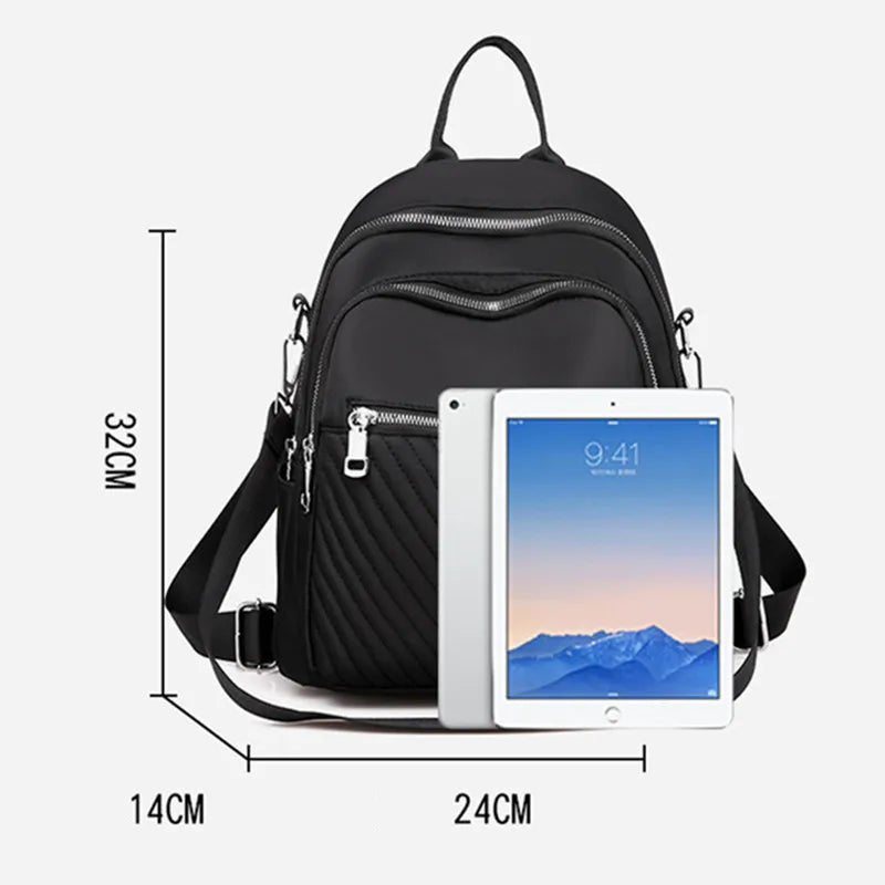 Casual woman backpack small travel backpack fashion mini backpack ladies shoulder bag red black backpack schoolbag girl gift