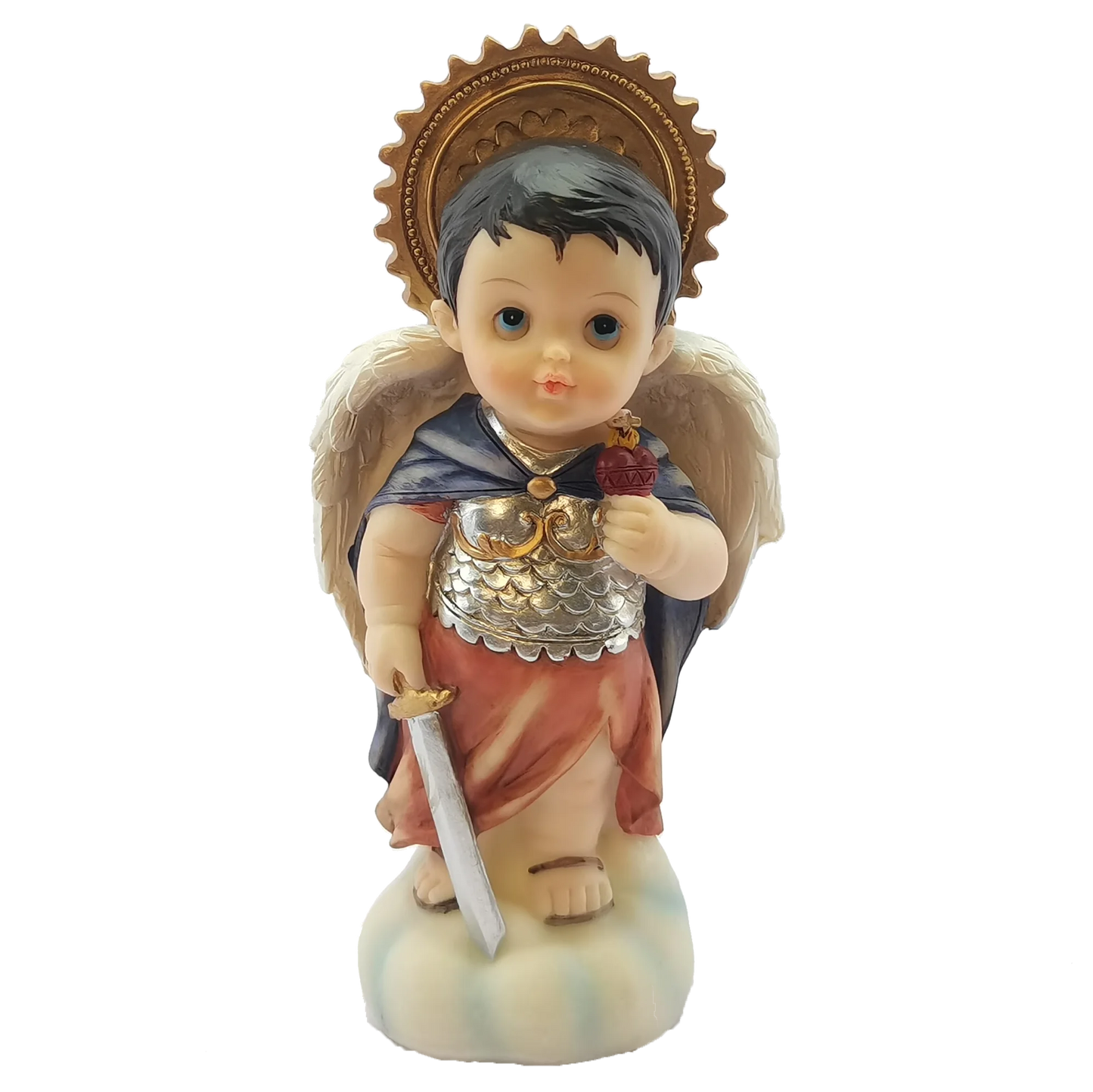 Catholic Statue Seven Archangels Michael Raphael Zadquiel Barachiel Uriel Gabriel Jofiel Cartoon Collection Figurines Set