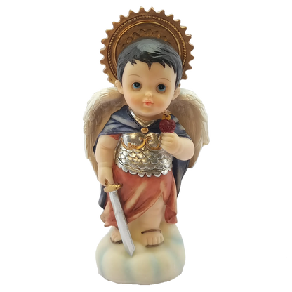 Catholic Statue Seven Archangels Michael Raphael Zadquiel Barachiel Uriel Gabriel Jofiel Cartoon Collection Figurines Set