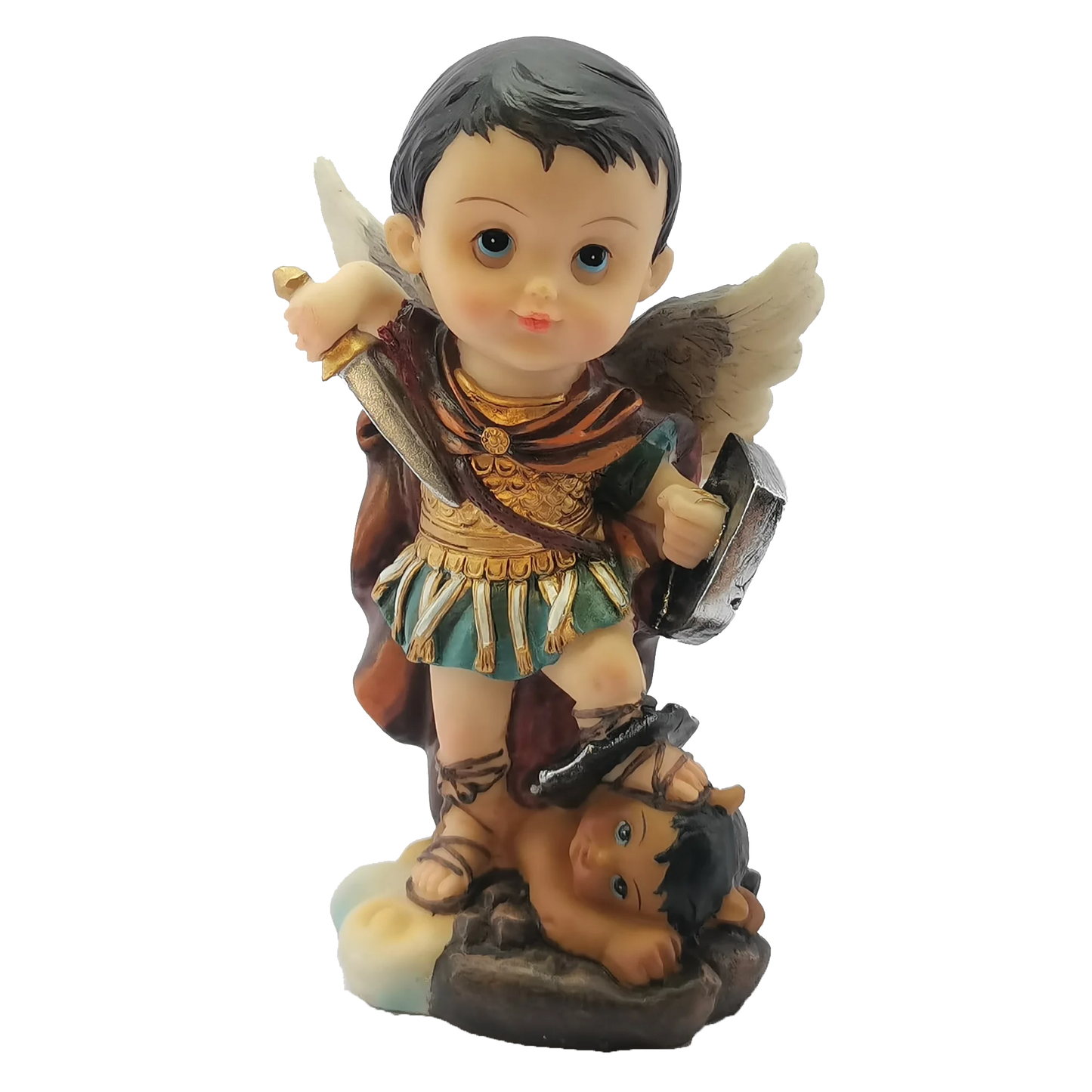 Catholic Statue Seven Archangels Michael Raphael Zadquiel Barachiel Uriel Gabriel Jofiel Cartoon Collection Figurines Set