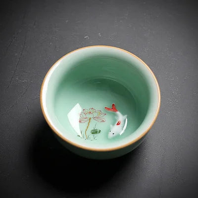 Celadon Kungfu Tea Set, Tea Cup, Teapot Cover Bowl, Tea Washing, Six Gentleman Tea Set, Filter, Single Master Cup, Ashtray