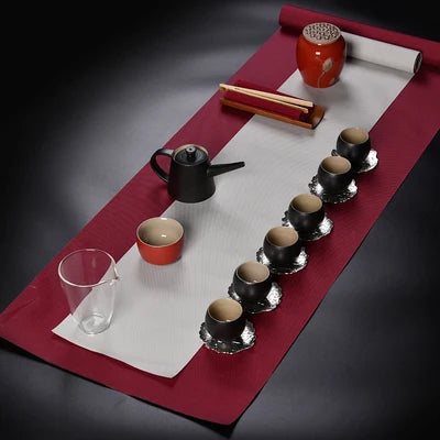 Celadon Tea Set Enamel Ceramics Whole Tea Mat Teapot Teacup Office Home Kung Fu Black Tea Jin Jun Mei Teaware Free Shipping