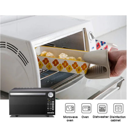 Ceramic Baking Dish Roasting Lasagna Pan  Rectangular Dish Bakeware Pan with Handle Oven Kitchen Baking Tool Moule Gateau Tarte