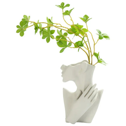 Ceramic Body Art Vase Woman Body Model Vase Nordic Style Modern Home Decor Creative Flower Pot Desk Decoration Vases