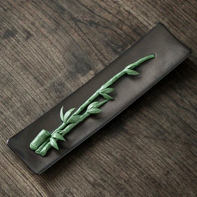 Ceramic Carving Flower Incense Burner Tea Pet Home Decor Incense Stick Holder Aromatherapy Cha Dao Tearoom yoga Accessories