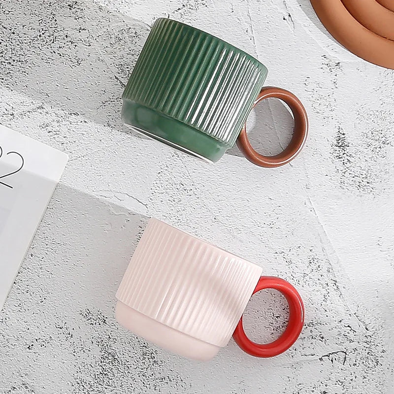 Ceramic Coffee Cup to Go Classic Colored Glaze Mug Original Ceramic Cup Cups and Mugs Free Shipping Ceramics & Pottery Drinkware