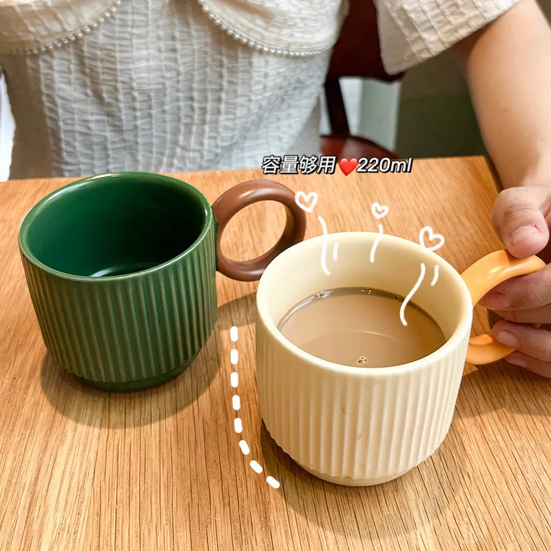 Ceramic Coffee Cup to Go Classic Colored Glaze Mug Original Ceramic Cup Cups and Mugs Free Shipping Ceramics & Pottery Drinkware
