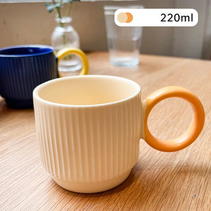 Ceramic Coffee Cup to Go Classic Colored Glaze Mug Original Ceramic Cup Cups and Mugs Free Shipping Ceramics & Pottery Drinkware