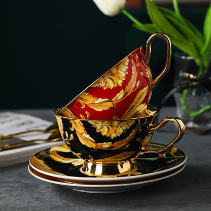 Ceramic Coffee Cups High-end Exquisite Light Luxury European Bone British Afternoon Tea Set