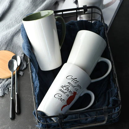 Ceramic Coffee Mugs for Husband, Travel Mug, Coffee Cup, Tea Mug, Water Cup, Anniversary Gifts for Husband G050, 500ml