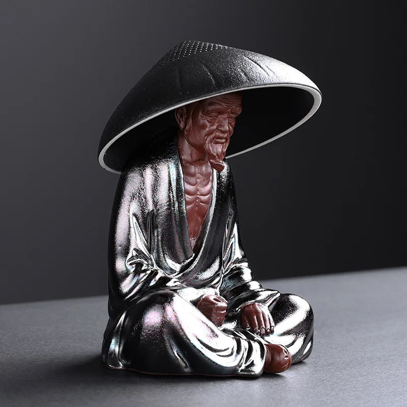 Ceramic Creative Little Monk Tea Strainer Tea Leaking Tea Home Kung Fu Tea Set Accessories Tea Ceremony Decoration Ornament