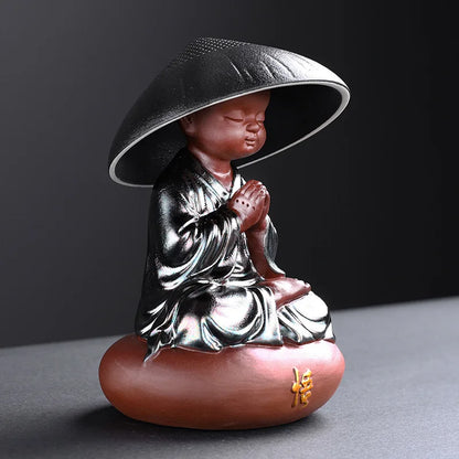 Ceramic Creative Little Monk Tea Strainer Tea Leaking Tea Strainer Household Kung Fu Tea Set Accessories Tea Ceremony Decoration