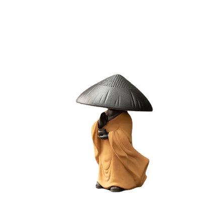 Ceramic Creative Little Monk Tea Strainer Tea Leaking Tea Strainer Household Kung Fu Tea Set Accessories Tea Ceremony Decoration