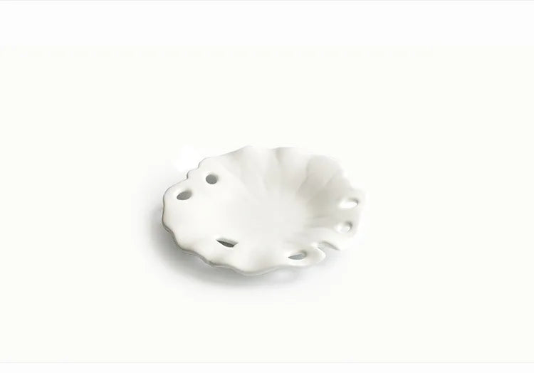 Ceramic Cup Mats Tea Cup Saucer Kung Fu Tea Ceremony Accessories Unglazed Glaze Non-Slip Insulation Porcelain Coaster tea set