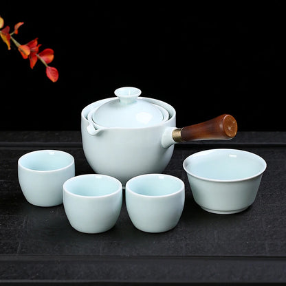 Ceramic Glass Tea Set Tea Maker Teapot Porcelain Chinese Gongfu Tea Set Portable Tea Set Teaware Sets Cup For Tea