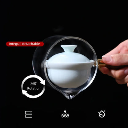 Ceramic Glass Tea Set Tea Maker Teapot Porcelain Chinese Gongfu Tea Set Portable Tea Set Teaware Sets Cup For Tea