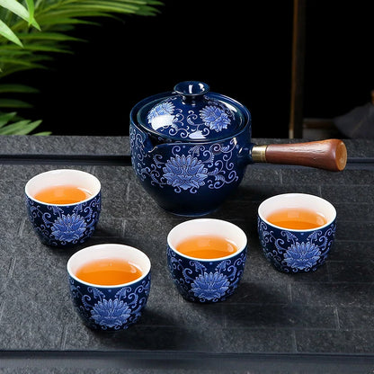 Ceramic Glass Tea Set Tea Maker Teapot Porcelain Chinese Gongfu Tea Set Portable Tea Set Teaware Sets Cup For Tea