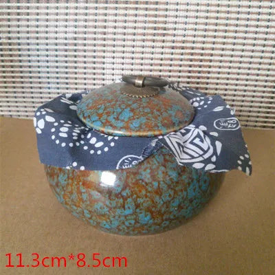 Ceramic Japanese styleTea caddies  Dried Fruit Storage Cans, Sealed Bottle, Tea Accessories D009