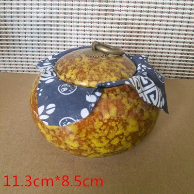 Ceramic Japanese styleTea caddies  Dried Fruit Storage Cans, Sealed Bottle, Tea Accessories D009