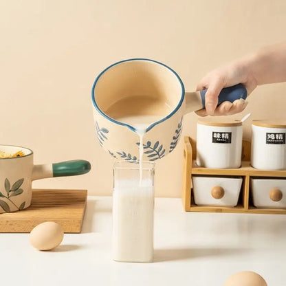 Ceramic Milk Cooker New Hand-painted Milk Cooker Baby Darling Small Casserole Cooker Gas Cooker Gas Cooker Dual Use