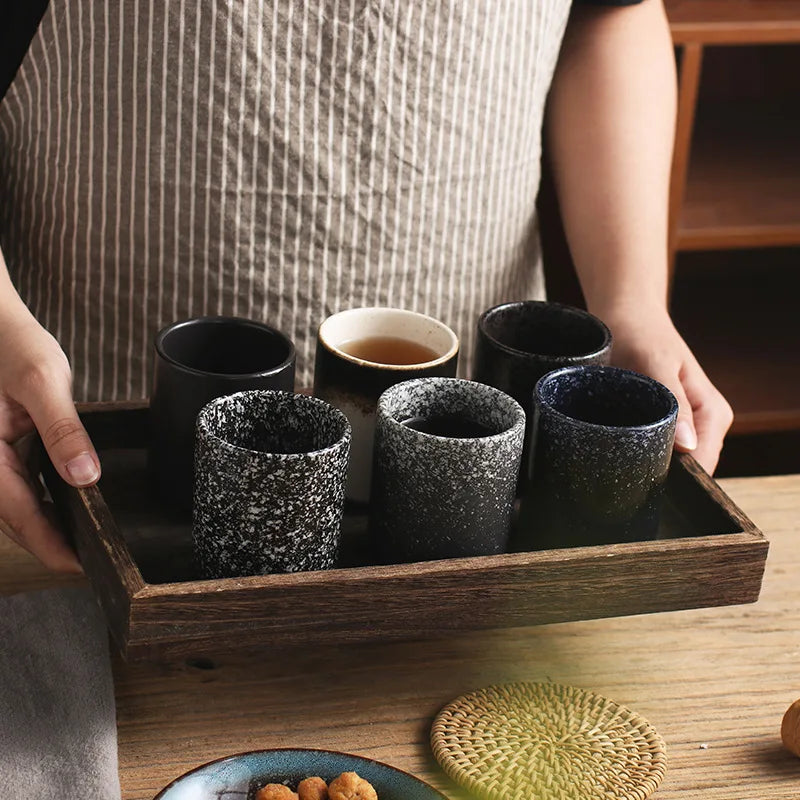 Ceramic Mug Coffee Cup Soup Tun Cup Juice Glass Japanese Style and Wind Creativity Cups Drinkware Kitchen Dining Bar Home Garden
