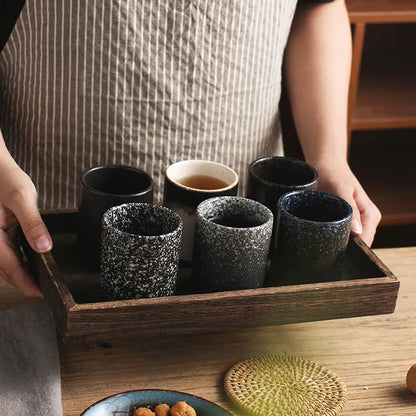 Ceramic Mug Coffee Cup Soup Tun Cup Juice Glass Japanese Style and Wind Creativity Cups Drinkware Kitchen Dining Bar Home Garden