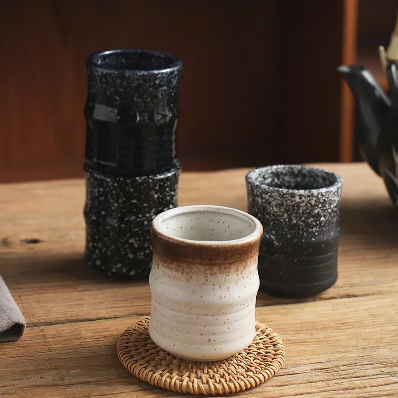 Ceramic Mug Coffee Cup Soup Tun Cup Juice Glass Japanese Style and Wind Creativity Cups Drinkware Kitchen Dining Bar Home Garden