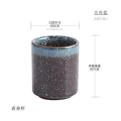 Ceramic Mug Coffee Cup Soup Tun Cup Juice Glass Japanese Style and Wind Creativity Cups Drinkware Kitchen Dining Bar Home Garden