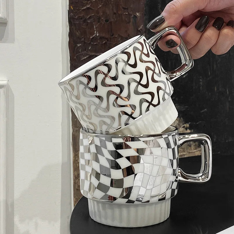 Ceramic Mugs Household Couples Drink Water Mugs Creative Coffee Mugs Water Mugs Women's Tea Mugs Advanced Sense Small Group