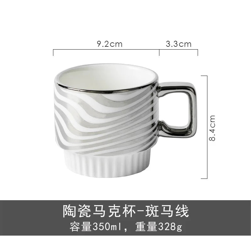 Ceramic Mugs Household Couples Drink Water Mugs Creative Coffee Mugs Water Mugs Women's Tea Mugs Advanced Sense Small Group