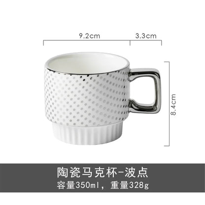 Ceramic Mugs Household Couples Drink Water Mugs Creative Coffee Mugs Water Mugs Women's Tea Mugs Advanced Sense Small Group