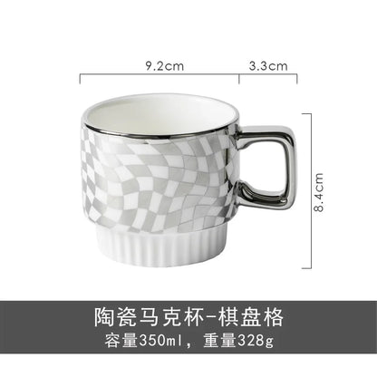 Ceramic Mugs Household Couples Drink Water Mugs Creative Coffee Mugs Water Mugs Women's Tea Mugs Advanced Sense Small Group