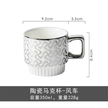 Ceramic Mugs Household Couples Drink Water Mugs Creative Coffee Mugs Water Mugs Women's Tea Mugs Advanced Sense Small Group