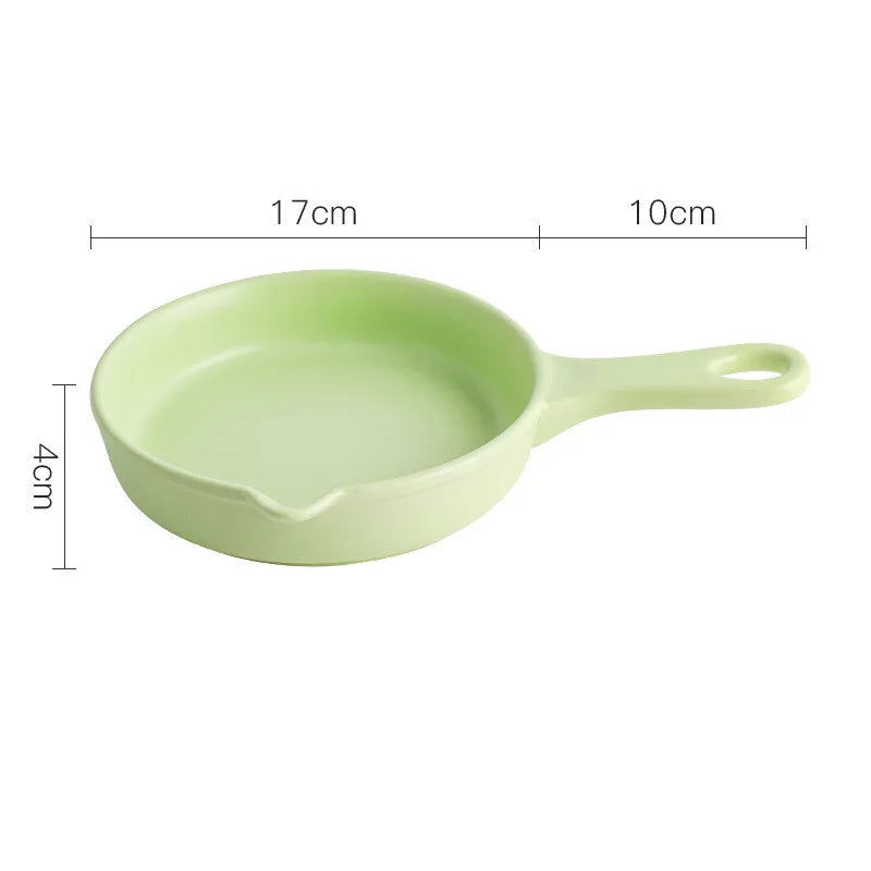Ceramic Non-Stick Frying Pans Mini Breakfast Steak Omelette Pan Cooking Pots Kitchen Cookware Saucepan Skillet for Gas Stoves